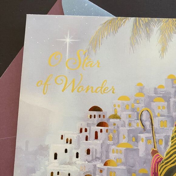 St Labre Indian School Silent Night O Star of Wonder Christmas Greetings Card - Picture 2 of 7